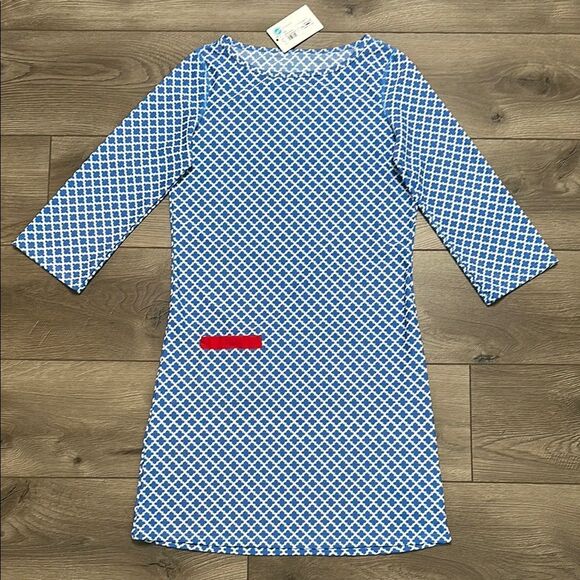 Cabana‎ Life Swim Dress Porcelain Print Blue Coverup Size Small - Picture 1 of 11